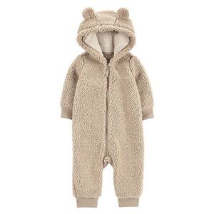 9mo NWT Carter's Baby Teddy Bear Fleece Zip Up Bodysuit